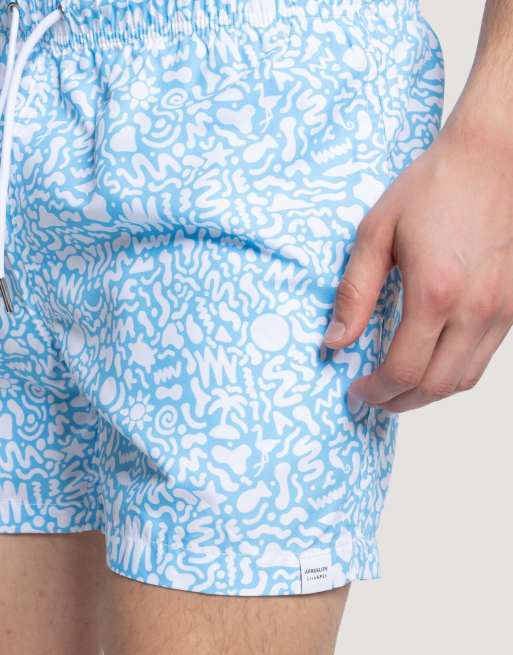 Apreslife Under the sea swim shorts in blue, 4 of 4