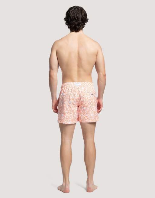 Apreslife Under the sea swim shorts in orange, 3 of 4