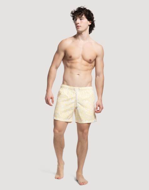 Apreslife Under the sea swim shorts in yellow - view 1