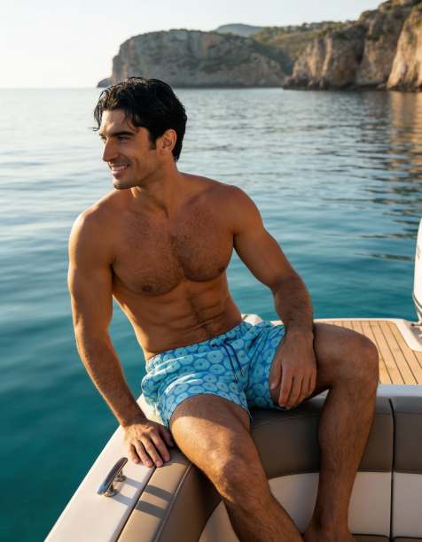 Apreslife Urchin swim shorts in blue
