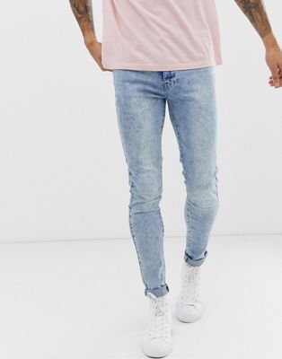 APT – Blå stentvättade superskinny jeans
