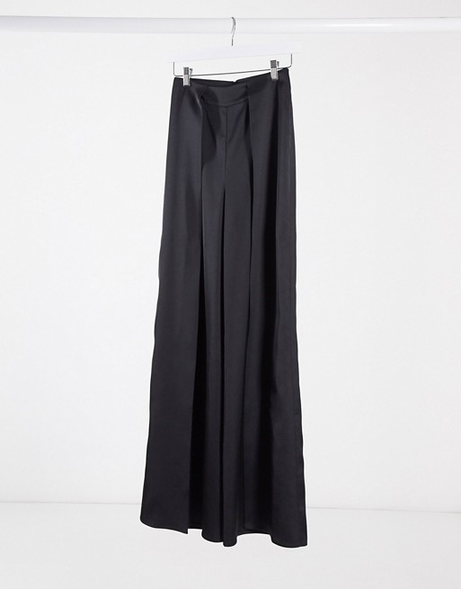 AQAQ spit front high waisted trousers