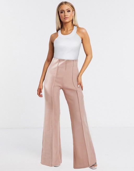 AQAQ tailored trousers In light pink