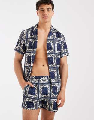 Aray Bandana Print Swim Shorts In Multi