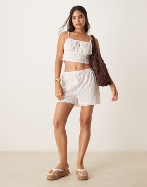 Aray beach co-ord in white - view 1