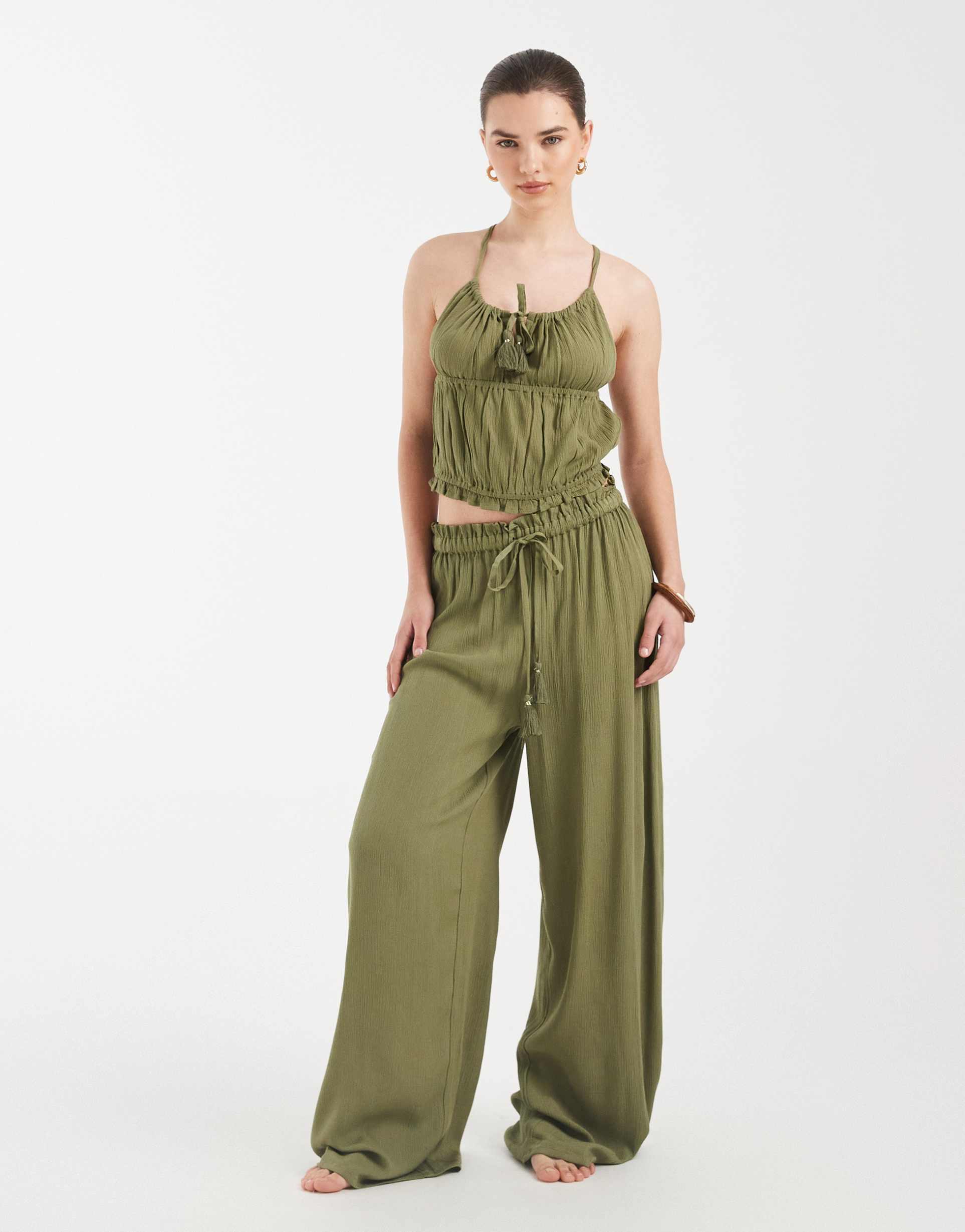 aray beach pants in khaki
