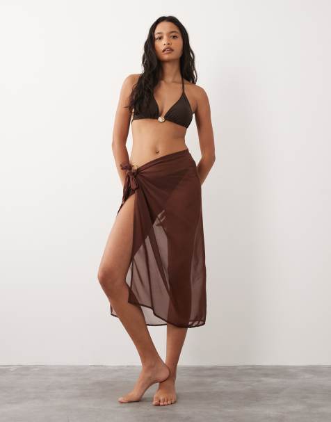 Aray – Bikini in Dunkelbraun mit Metalldetail - view 1