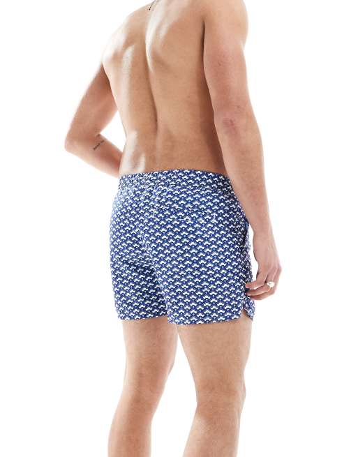 Aray geo print swim shorts in blue