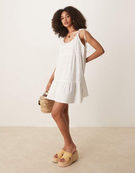 Aray – Mini-Strandkleid in Weiß - view 1