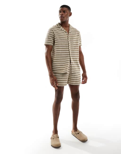 Aray – Olivgröna, virkade strandshorts, del av set, 2 av 5