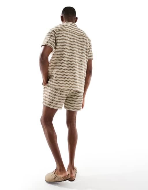 Aray – Olivgröna, virkade strandshorts, del av set, 4 av 5