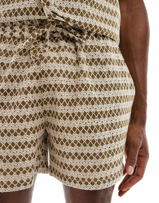 Aray – Olivgröna, virkade strandshorts, del av set, 5 av 5