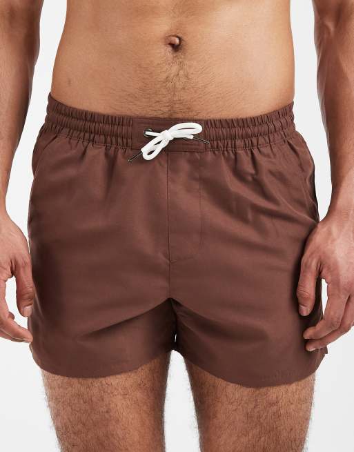 Aray - Pantaloncini da bagno marrone scuro, 4 di 5