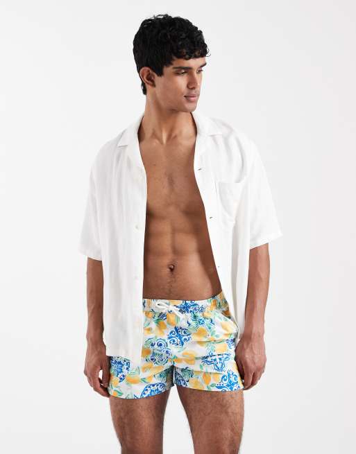 Aray - Pantaloncini da bagno multicolore con stampa di limoni