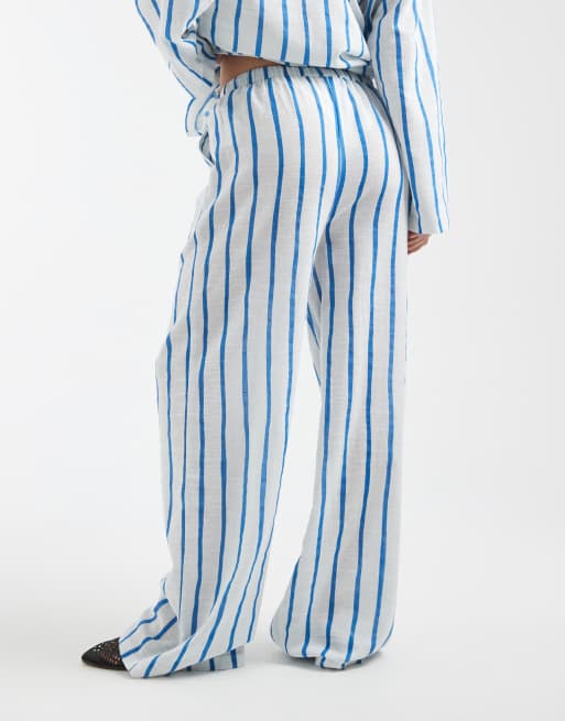 Aray - Pantaloni da mare blu a righe, 5 di 5