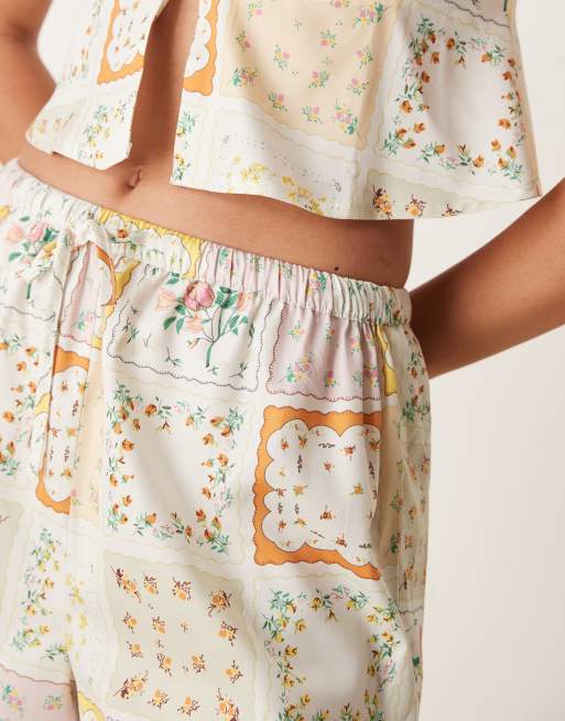 Aray patchwork print beach shorts in multi - part of a set, 4 of 5