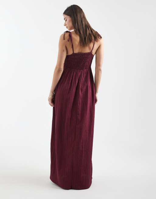 Aray - Robe de plage longue - Bordeaux, 4 de 4