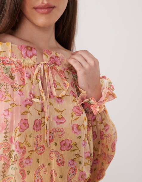 Pink Off Shoulder Dresses | Shop at ASOS