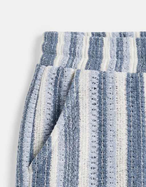 Aray - Short crocheté rayé - Bleu, 9 de 9
