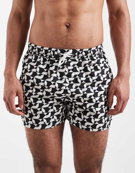 Aray - Short de bain à imprimé géométrique - Noir, 4 de 5