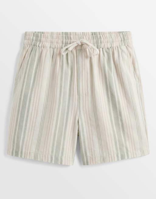 Aray - Short de plage à rayures - Beige/kaki, 6 de 7