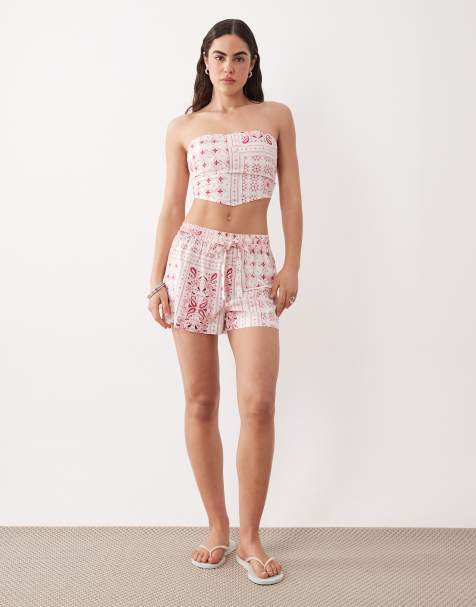 Aray – Strand-Set mit rosa Bandana-Muster - view 1