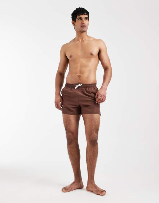 Aray swim shorts in dark brown, 2 of 5