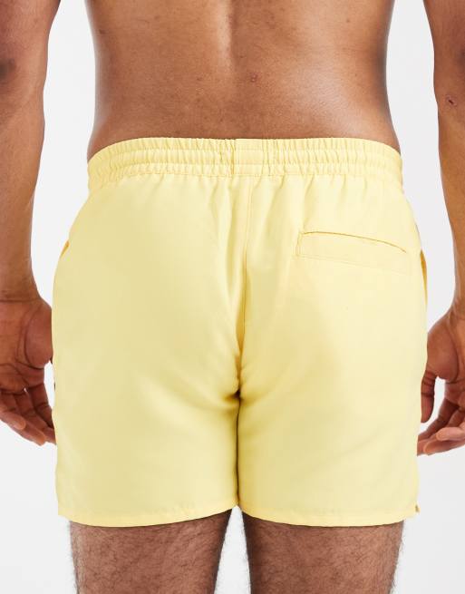 Aray swimshort with contrast trim in light yellow, 5 of 5