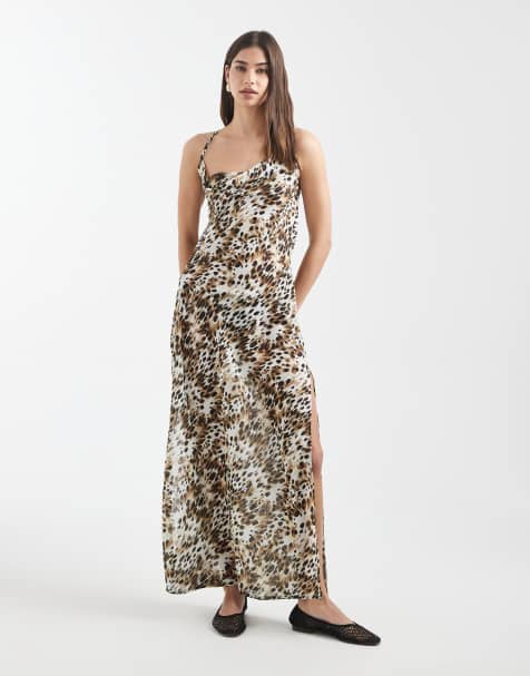 Aray – Transparentes Maxi-Strandkleid mit Leopardenmuster - view 1