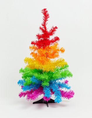 Árbol de Navidad de 2 pie con diseño arcoíris de Paperchase | ASOS