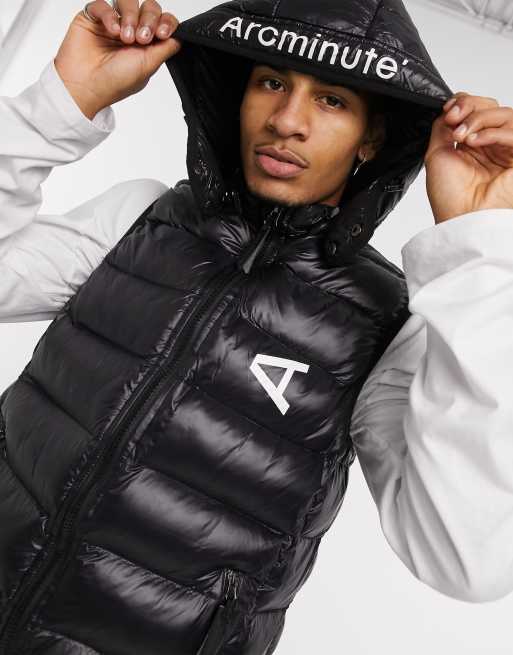 Sleeveless puffer cheap jacket with hood