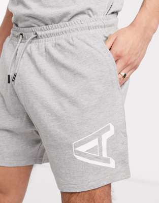 gray sweatpant shorts