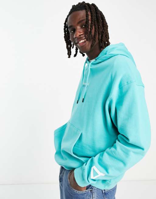 Arcminute oversized hoodie with logo print in teal