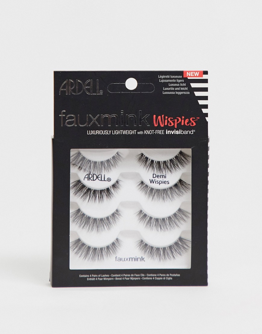 Ardell Faux Mink Lashes Demi Wispies Multipack (x4)-Black