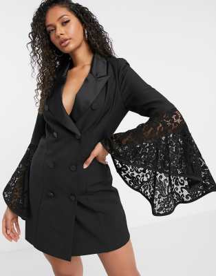 blazer dress lace