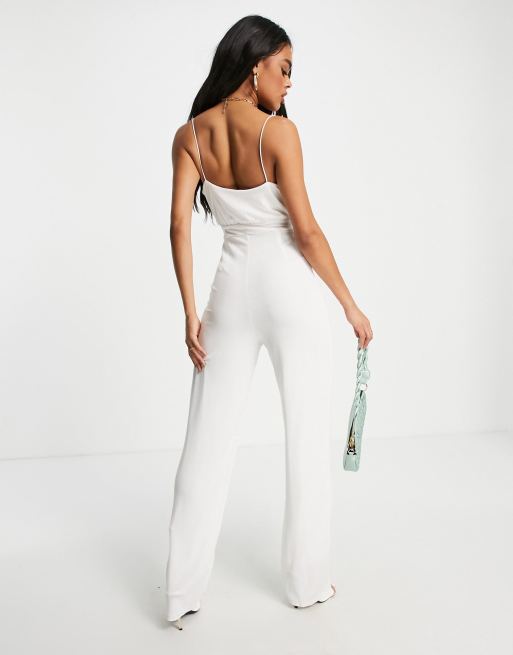 Cowl store neck jumpsuit