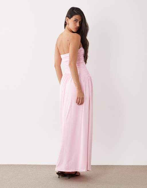 aria pink dress ARIA MIDI DRESS IN PINK