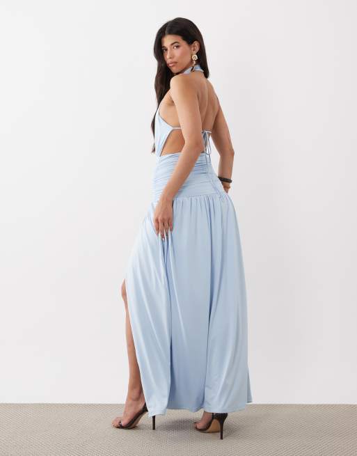 aria drop waist maxi dress Aria Cove - Maxi Dress - Women - Polyester/Spandex - 8 US