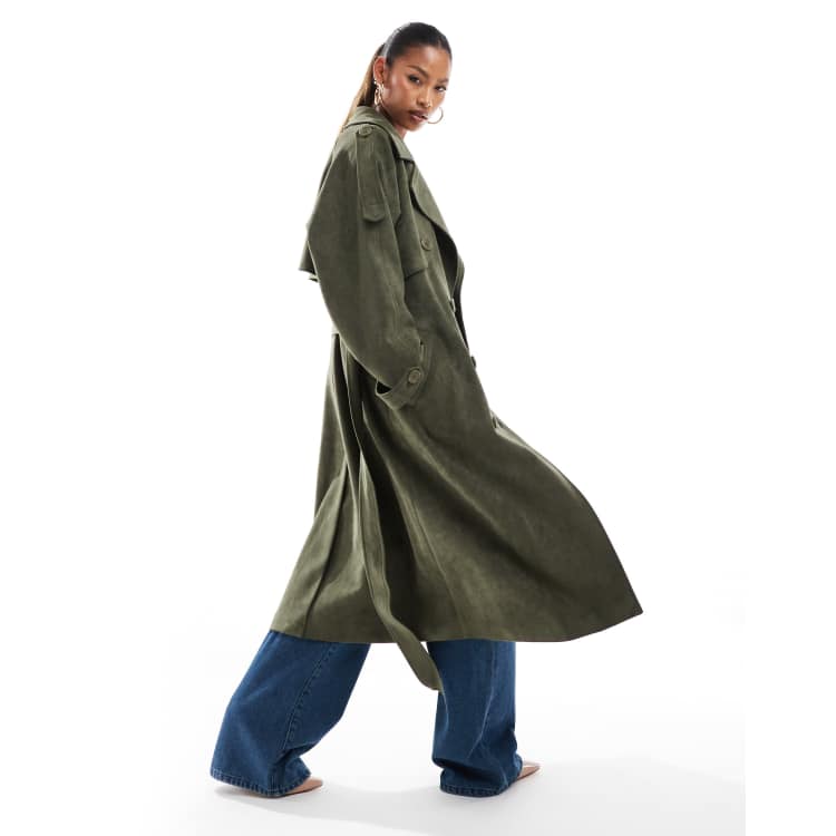 AMERI　TRENCH LIKE MIDI COAT Amelie Vintage Ameri TURKEY ORGANIC FLARE TRENCH COAT LONG S
