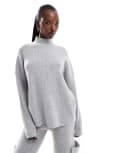 [Aria Cove] Aria Cove knit high neck jumper in light grey (part of a set) 6 Light grey