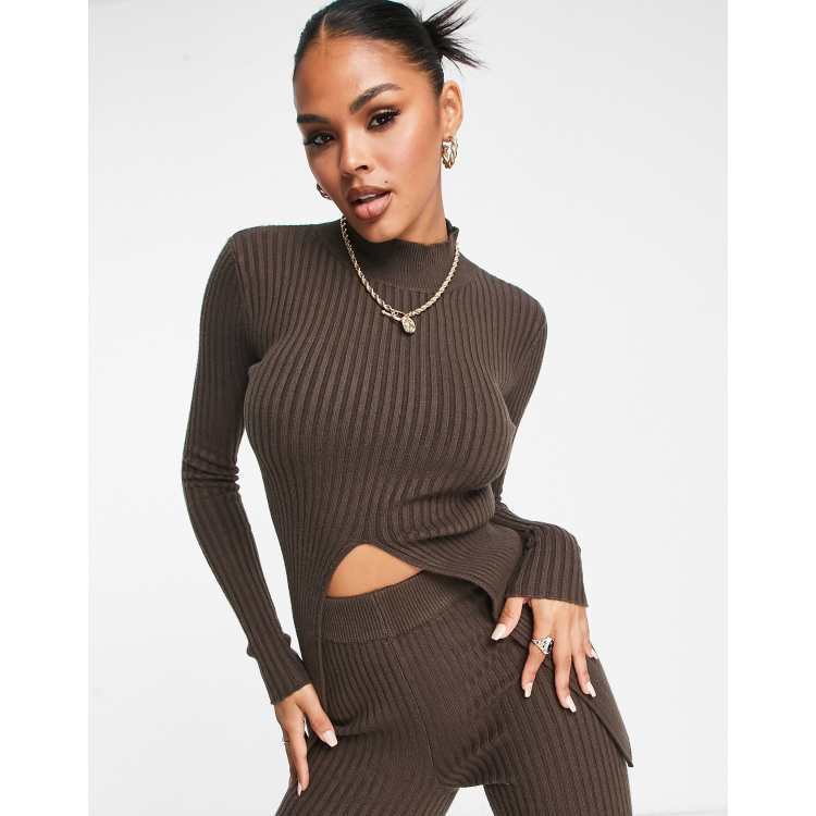 Ribbed Accent Turtleneck - Women - Ready-to-Wear