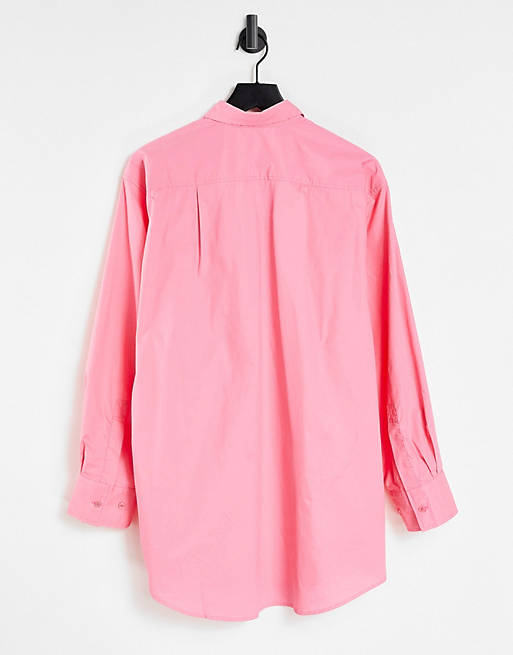 Women Aria Cove oversized shirt dress in pink 