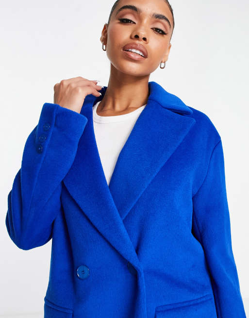 Cobalt blue store wool coats