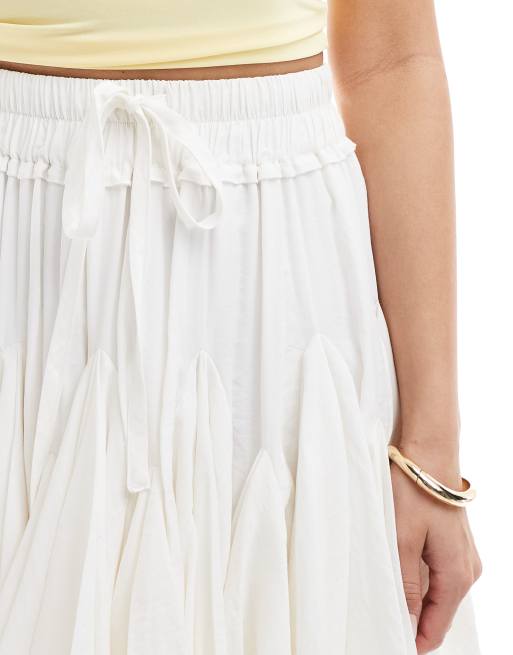 Aria Cove rara mini skirt in white