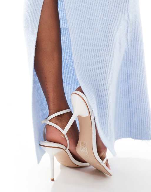 Aria Cove ribbed knit back split maxi skirt in baby blue