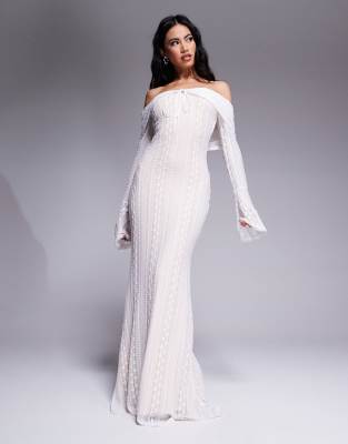 Haut Free People Blanc - Taille XS, Manches évasées, Col V - Occasion Très Bon état