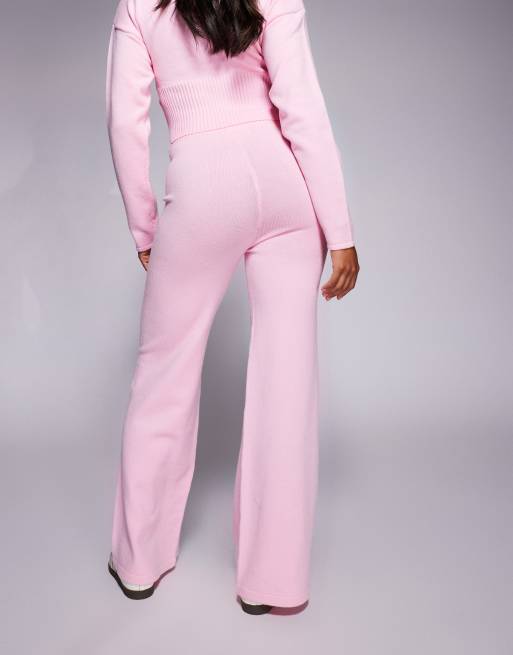 Aria Cove – Rosa, stickade byxor i boxerstil med knappar, del av set, 3 av 5