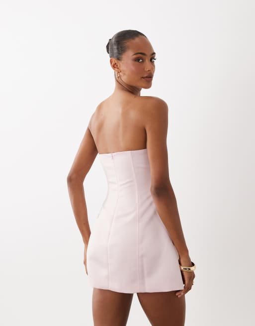 princess polly baby blue dress River Island Womens Pink Velvet Bodycon Mini Dress