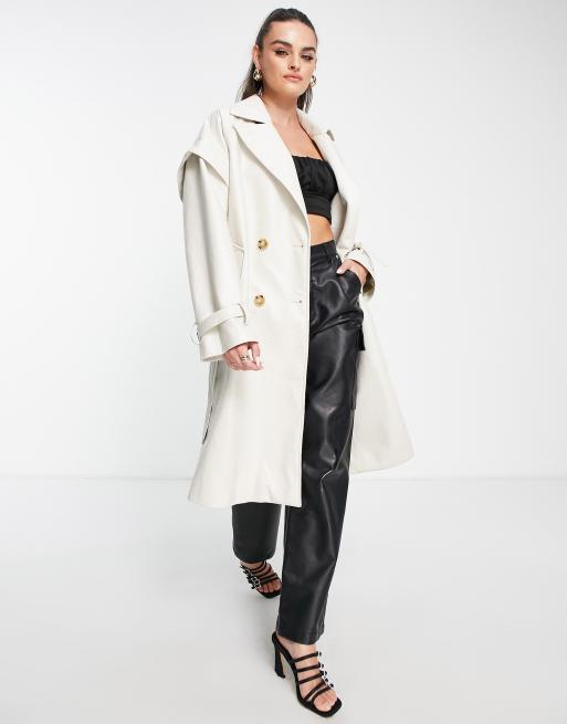 Vegan trench outlet coat