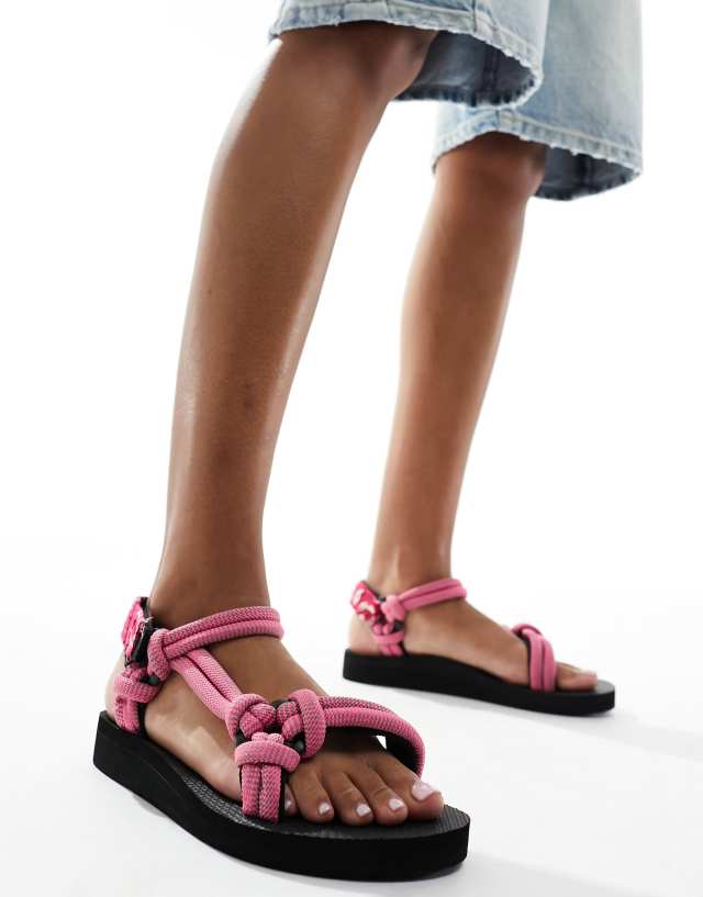 Arizona Love - s trekky rope sandals in pink